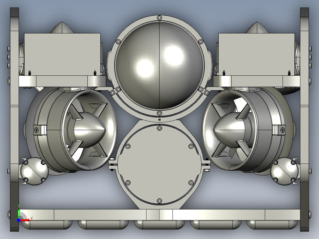 水下无人机遥控黑科技飞行器前视图