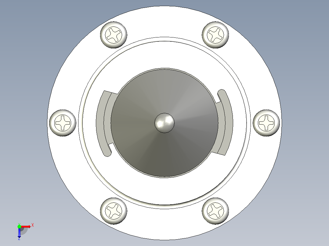 過瀘器(籃型)FRB+C-3D多系列多零件图纸模型俯视图