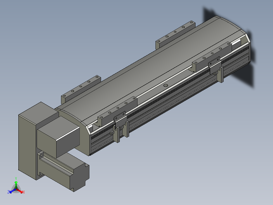 直线模组WG-LHB12-S250-LD设计图纸