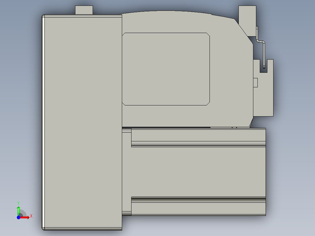 直线模组WG-LHB12-S250-LD设计图纸前视图