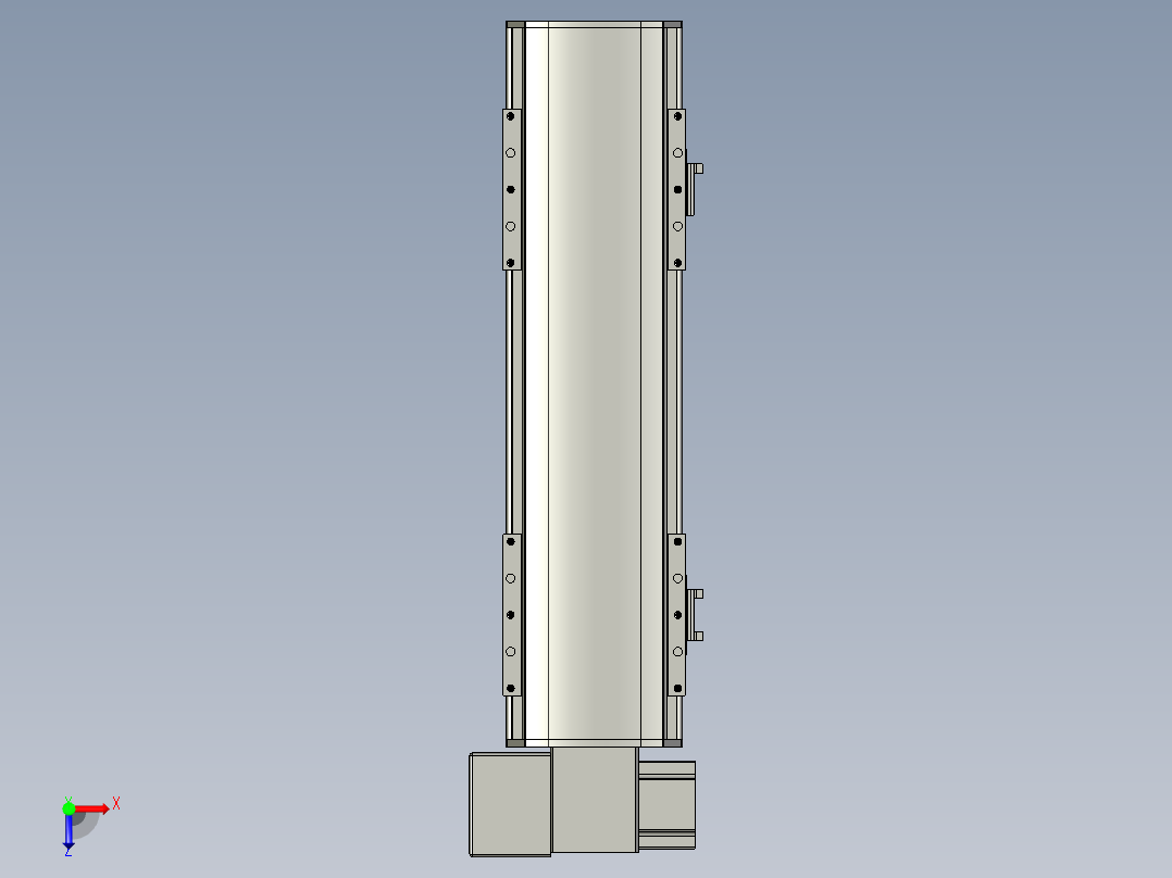 直线模组WG-LHB12-S250-LD设计图纸俯视图