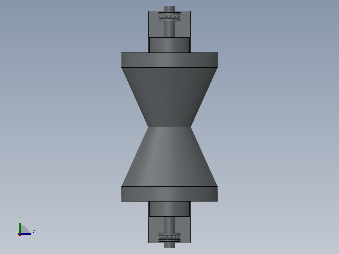 转子燃气轮机890---模型格式为 sw左视图