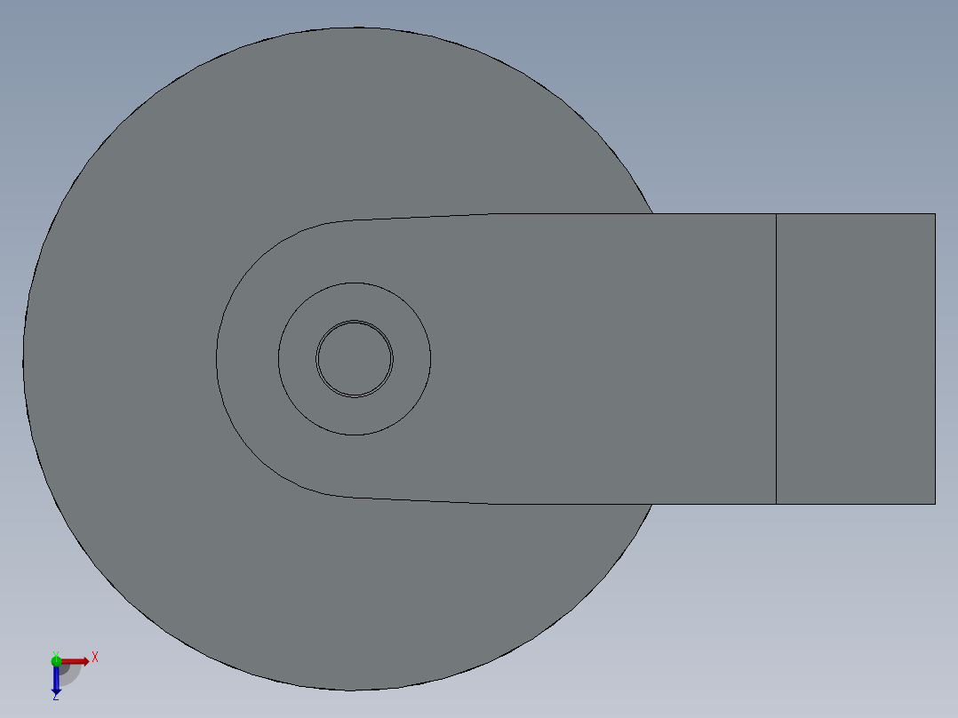 转子燃气轮机890---模型格式为 sw俯视图