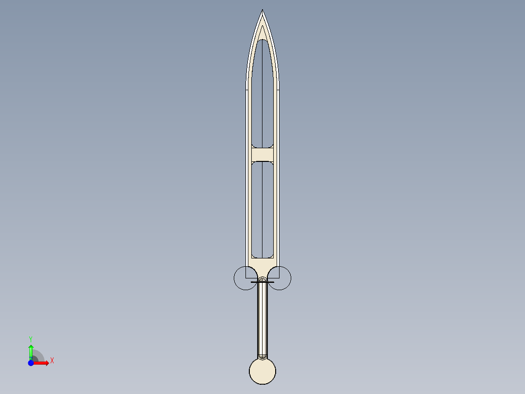 剑、宝剑(14)前视图