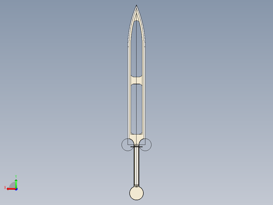 剑、宝剑(14)后视图