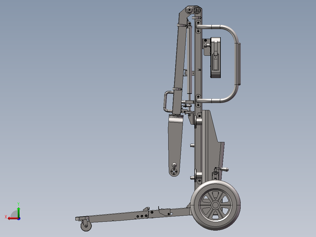 多功能折叠型医疗台车sw20后视图