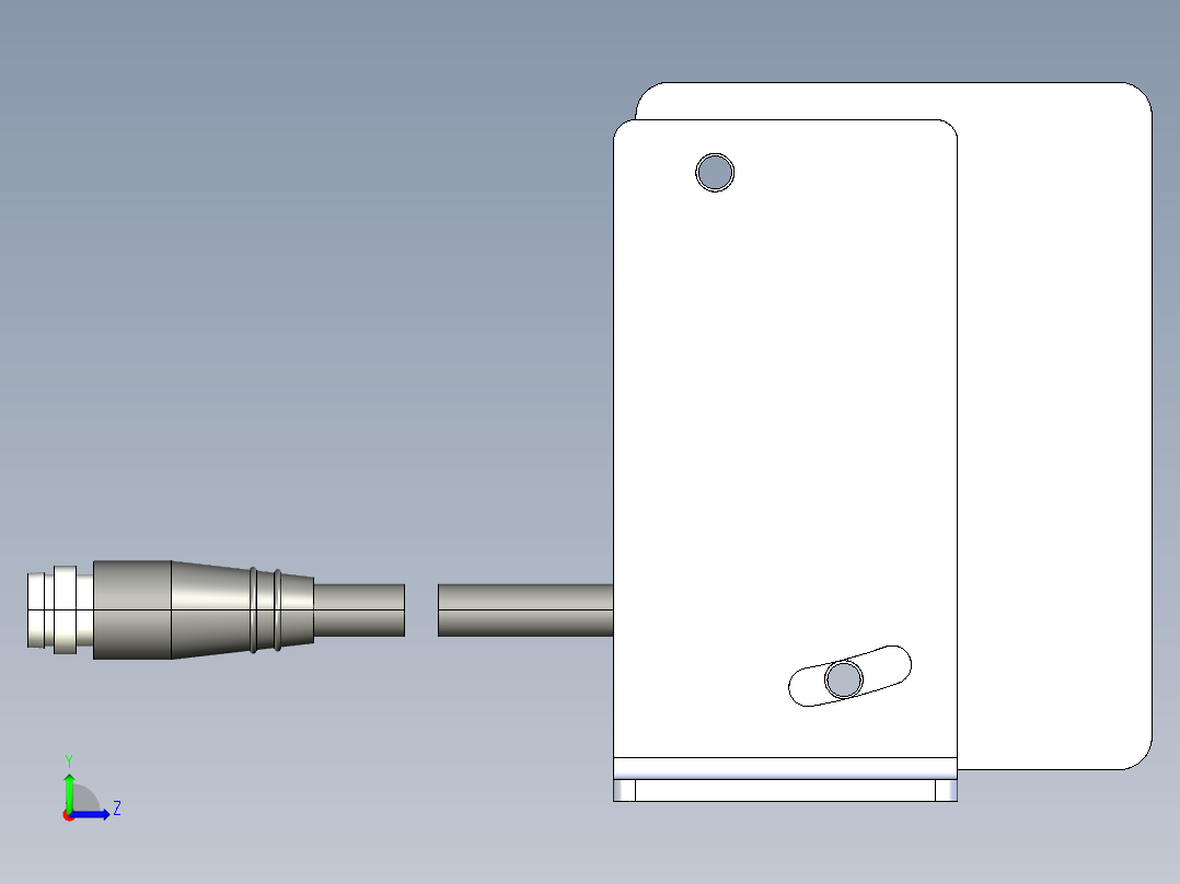 基恩士IL-065_kc图纸模型左视图