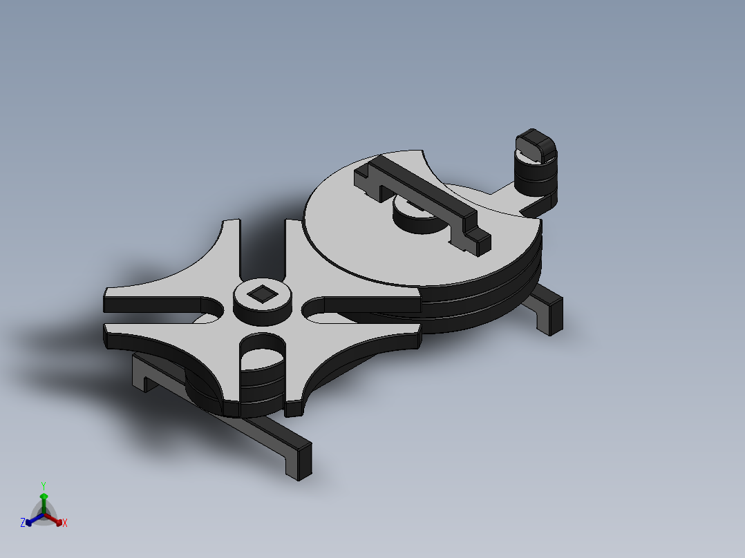 激光下料拼图棘轮间歇机构AutoCAD, Autodesk 3ds Max, Parasolid, SOLIDWORKS 2016, STEP _ IGES
