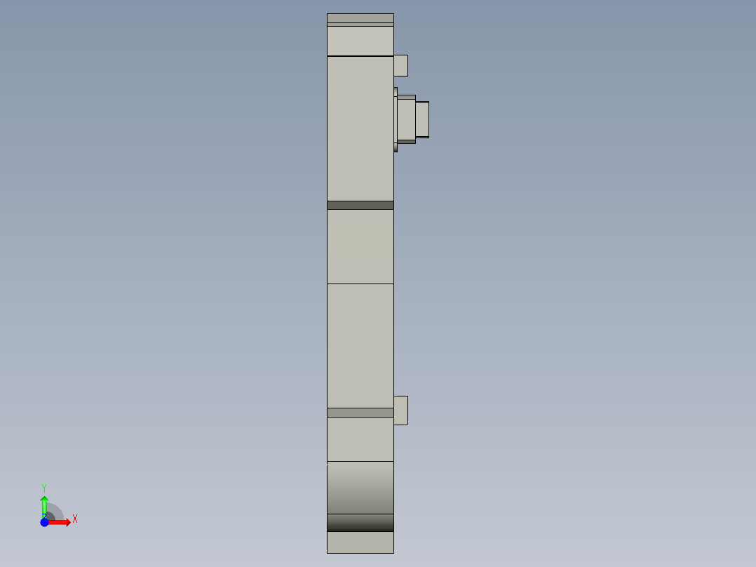 基恩士FS-V20R_kc图纸模型前视图
