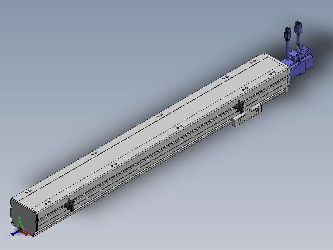 精密模组MY80S-T10-550L-P10B-BC-C4正等轴测图