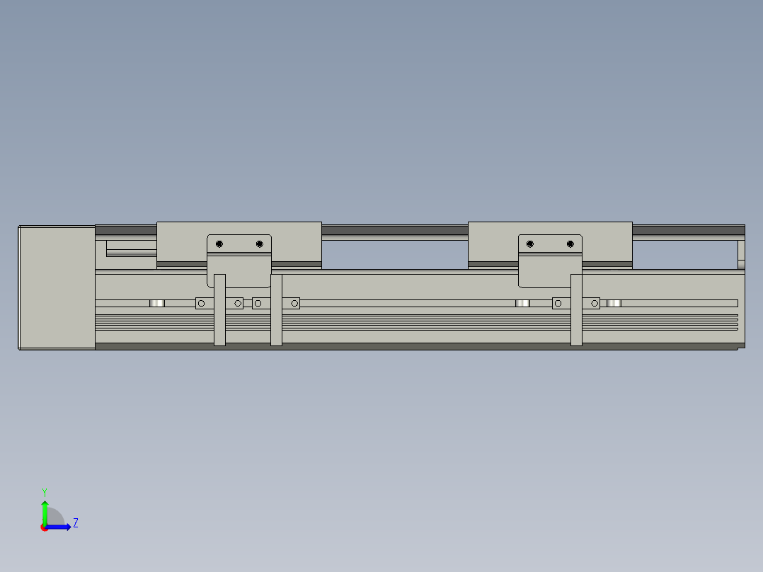 直线模组LHAT10-CA-S150-R-C3设计图纸左视图