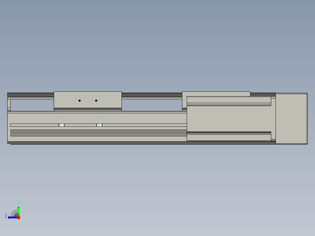 直线模组LHAT10-CA-S150-R-C3设计图纸右视图