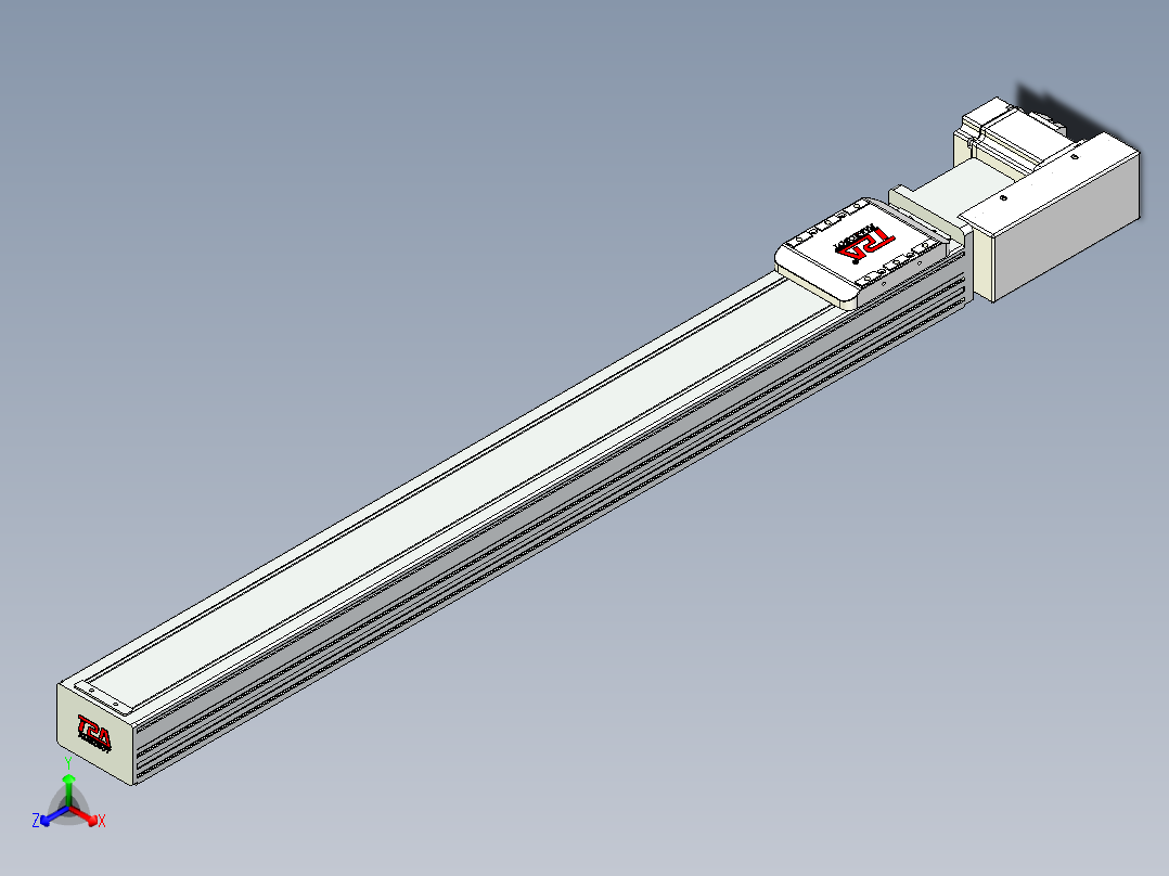 同步带全封闭直线模组TPA-HCB-85D-90-L750-ML-C-P20-N3正等轴测图
