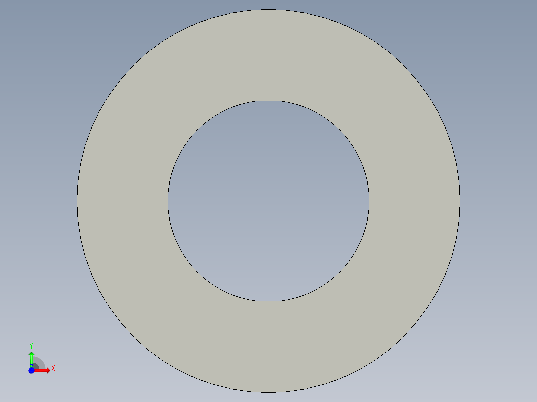 M8 screw size FLAT WASHER.STEP前视图