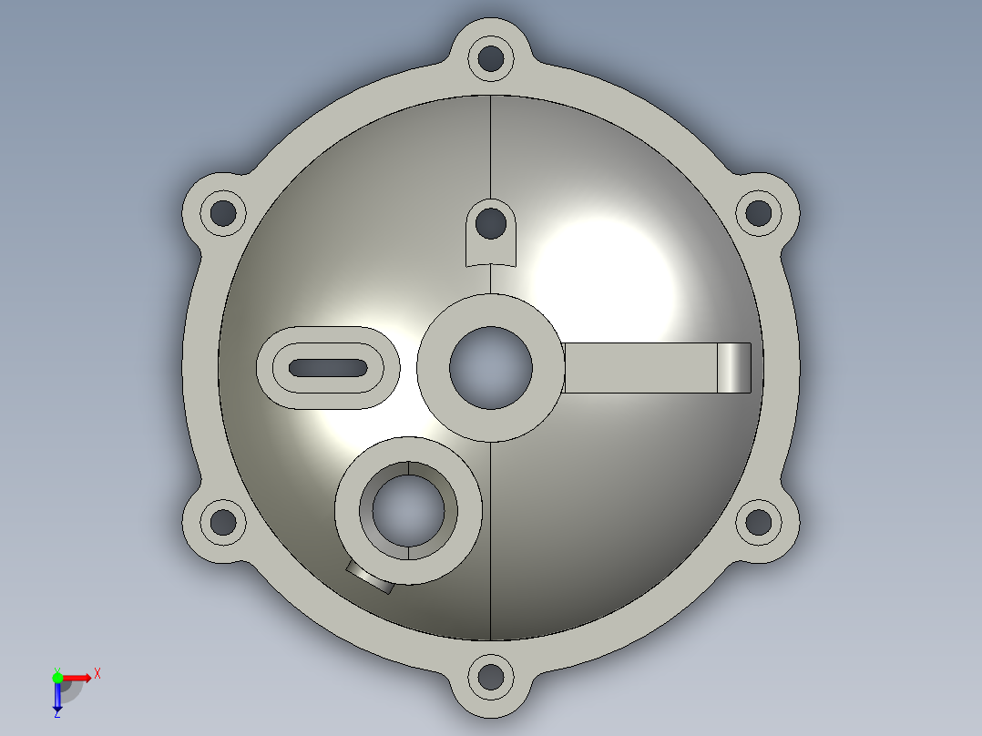 甲板排水孔俯视图