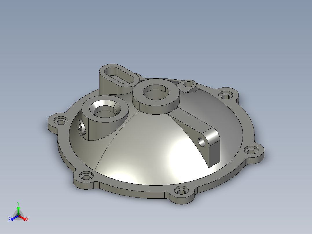 甲板排水孔正等轴测图