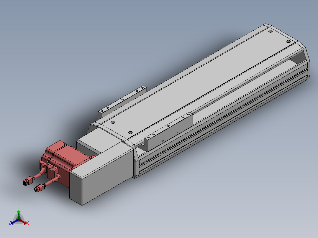精密模组MT170-L125-300-R-M75-C4正等轴测图