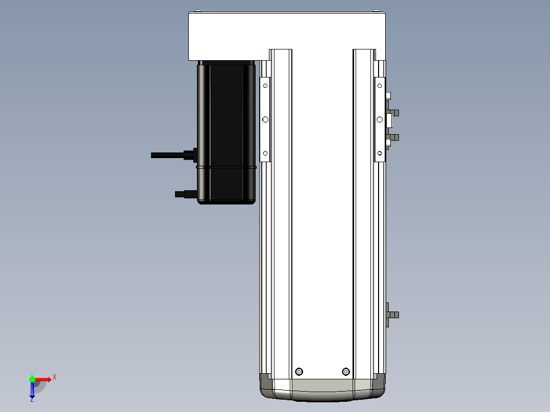 Toyo东佑达直线模组-ETH13-200-BL-400W+煞車俯视图