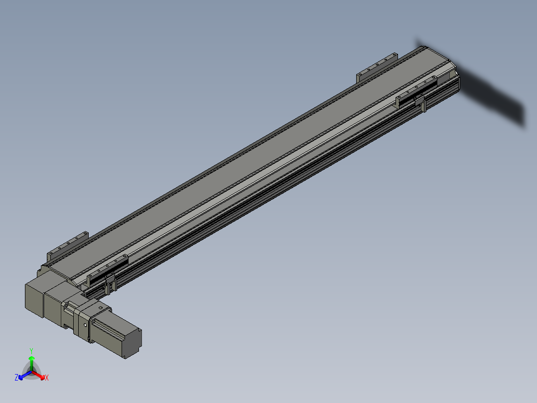直线模组LHB17-L40-S1200-L(B)设计图纸