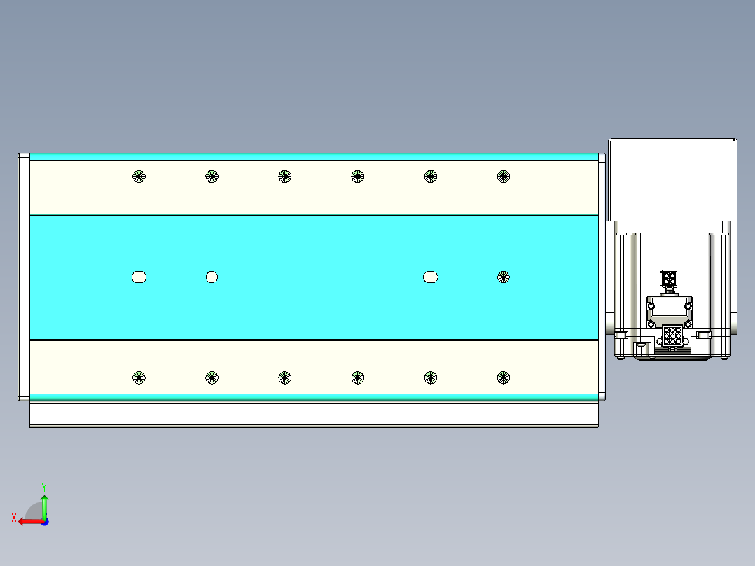 威洛博VBC同步带传动一无尘环境VBC17-L45-S100-BRD-ZP75-C3后视图