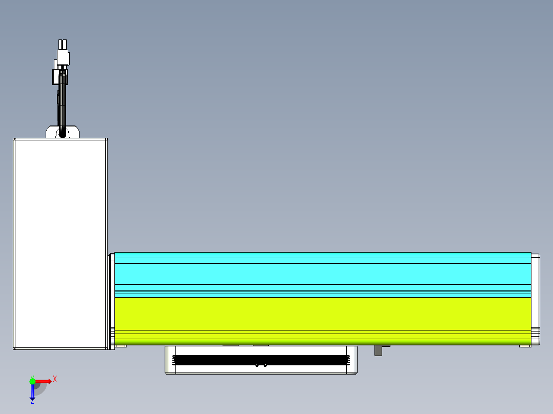 威洛博VBC同步带传动一无尘环境VBC17-L45-S100-BRD-ZP75-C3俯视图