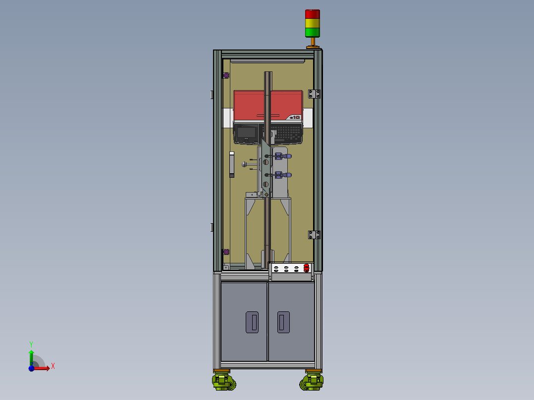 针式打标机前视图