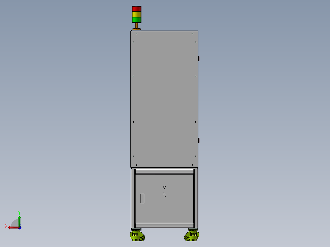 针式打标机后视图