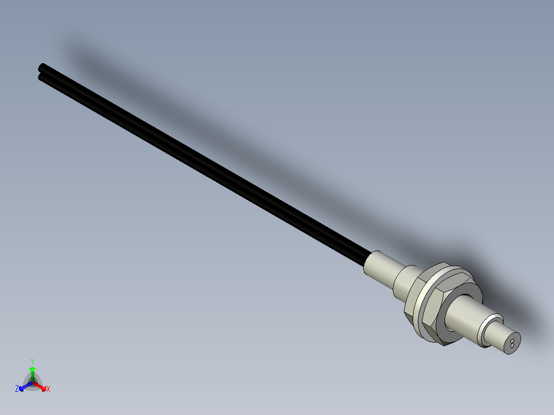 光纤元件漫反射型FR-D421正等轴测图