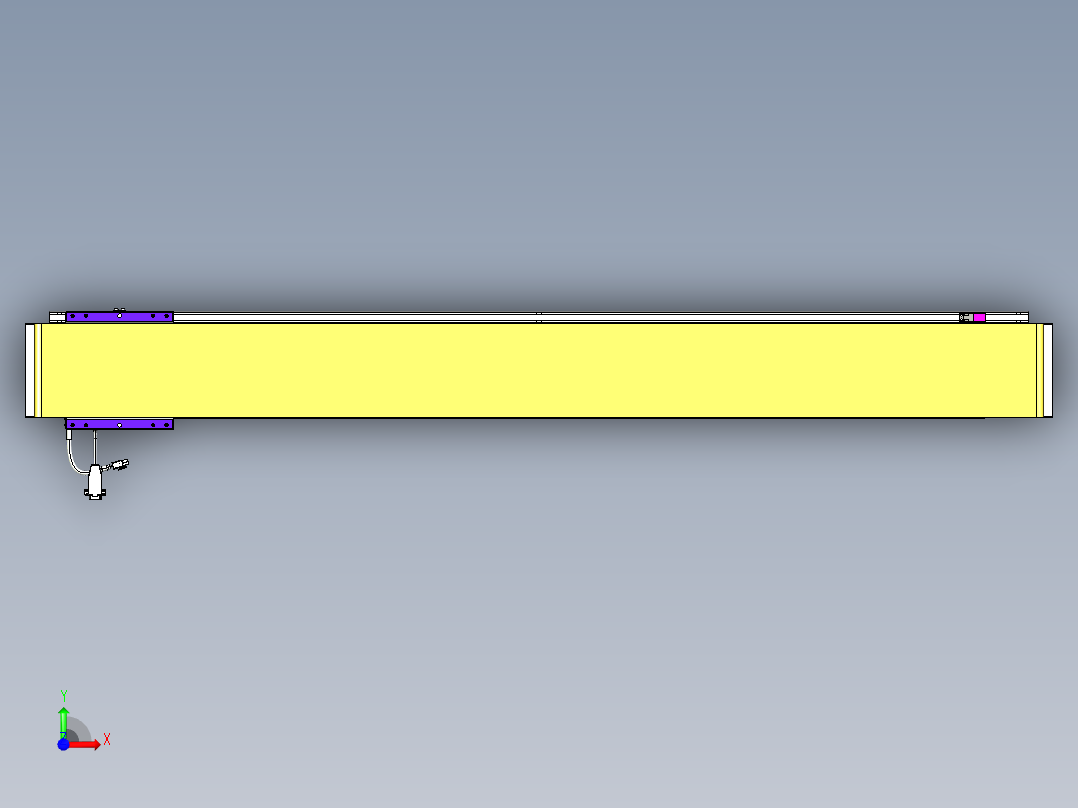 威洛博VL系列直线电机模组-VL14S2-S1250前视图