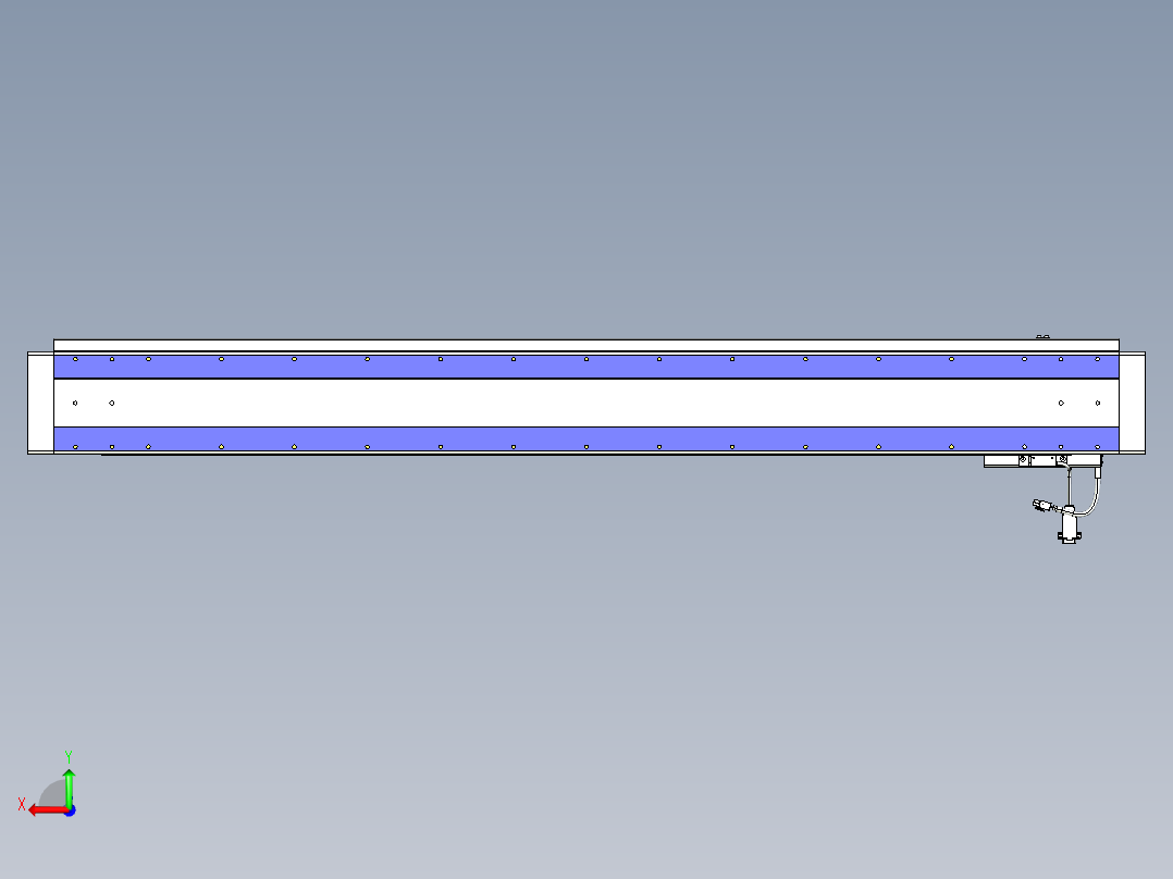 威洛博VL系列直线电机模组-VL14S2-S1250后视图