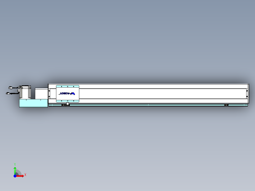 威洛博VBC同步带传动一无尘环境VBC14-L45-S1100-BL-ZP75-C3前视图