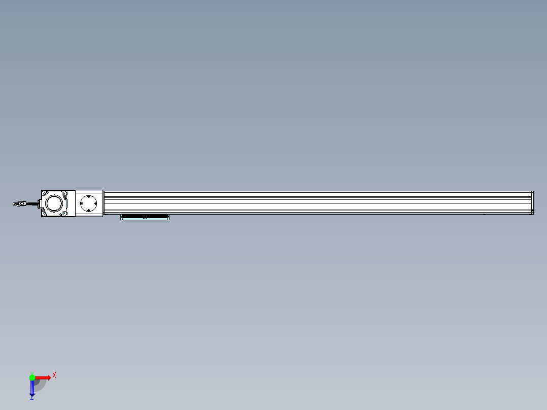 威洛博VBC同步带传动一无尘环境VBC14-L45-S1100-BL-ZP75-C3俯视图