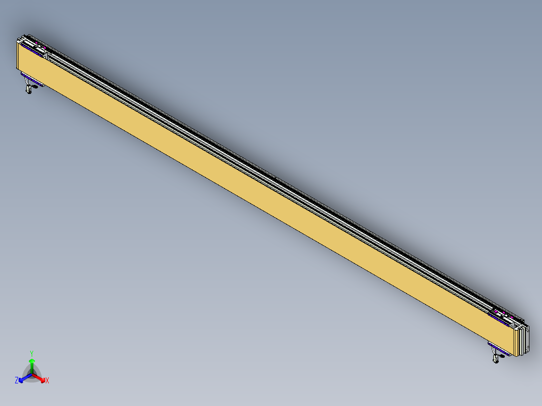 威洛博VL系列直线电机模组-2VL17E2-S3300正等轴测图