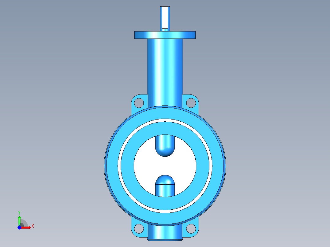 阀门模型WD71X-D_[80]前视图