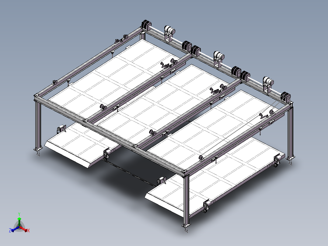 2X3轿车升降横移式立体车库设计含三维二维说明书完整设计资料486435正等轴测图