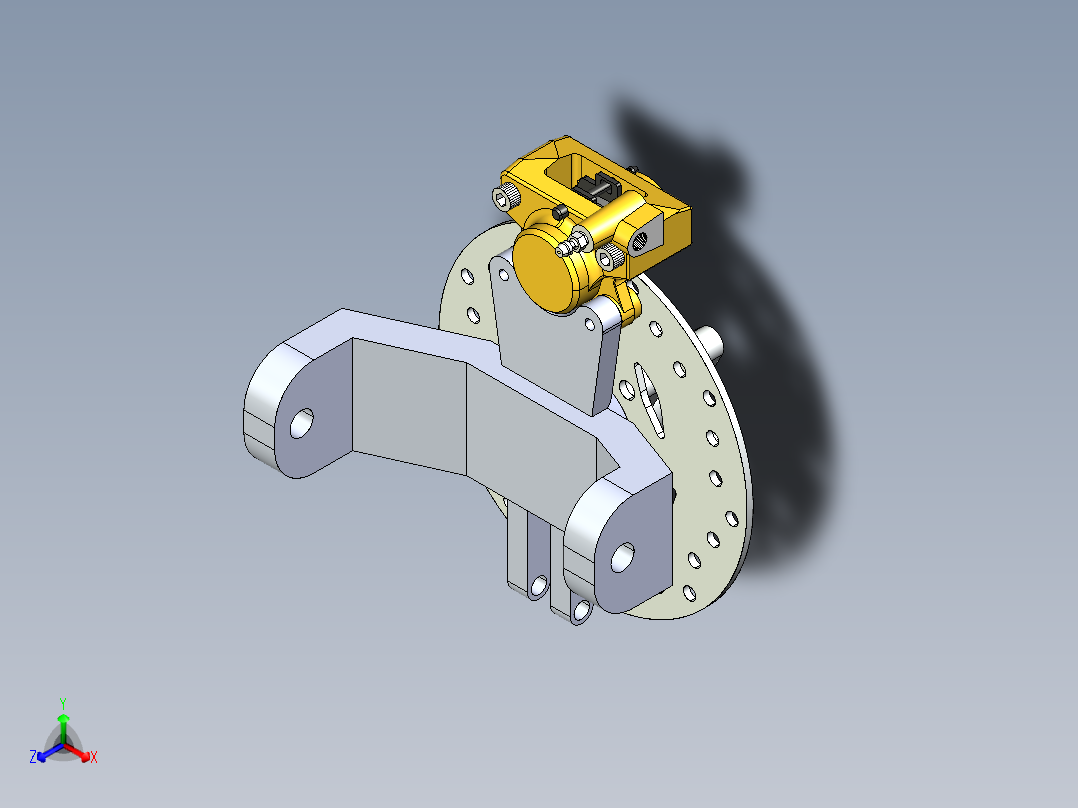 制动器 (48)正等轴测图
