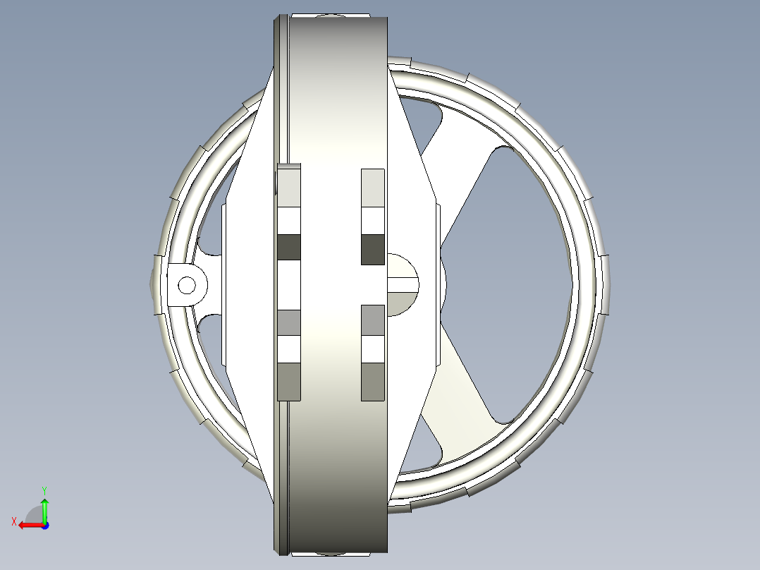 手动滑阀后视图