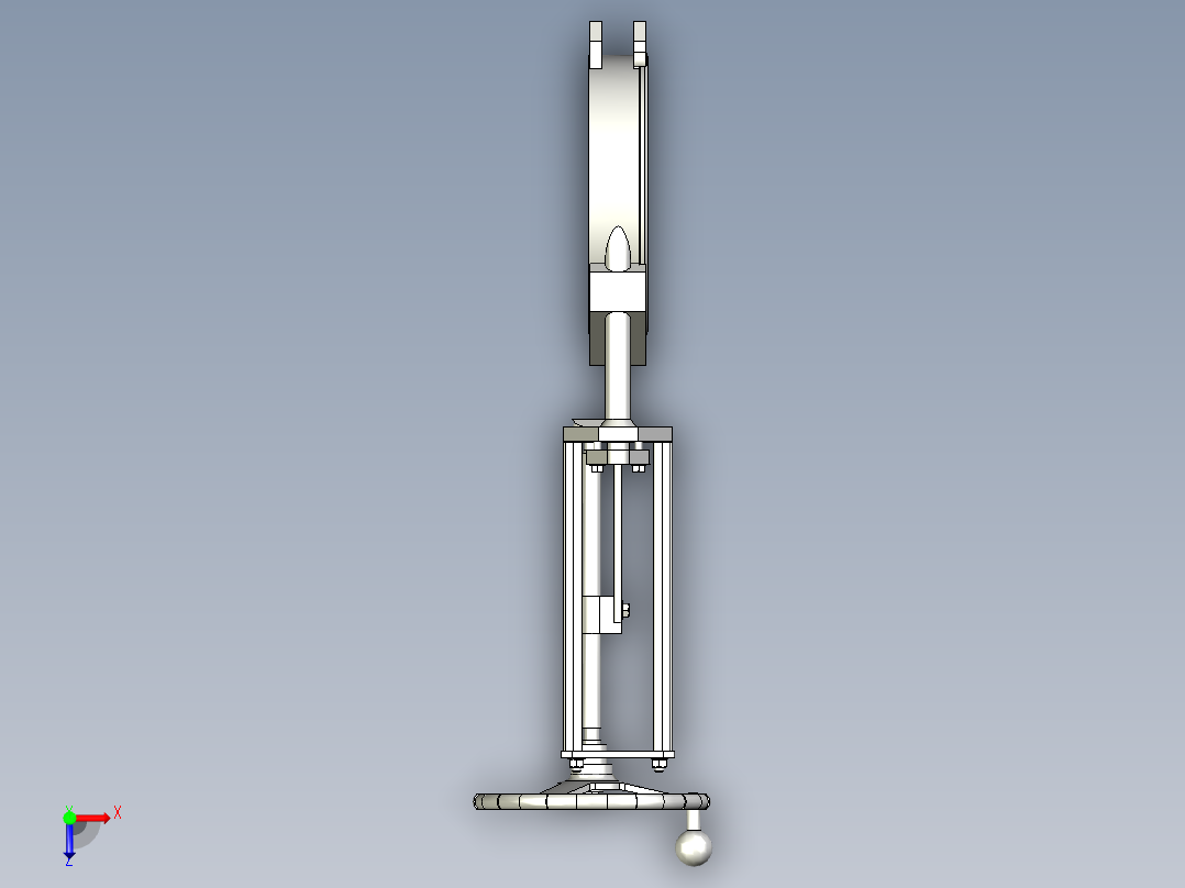 手动滑阀俯视图