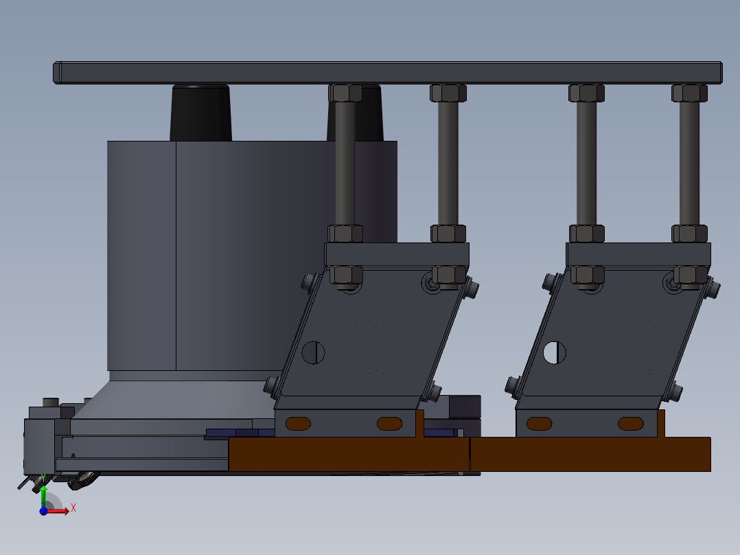 精密震动送料盘前视图