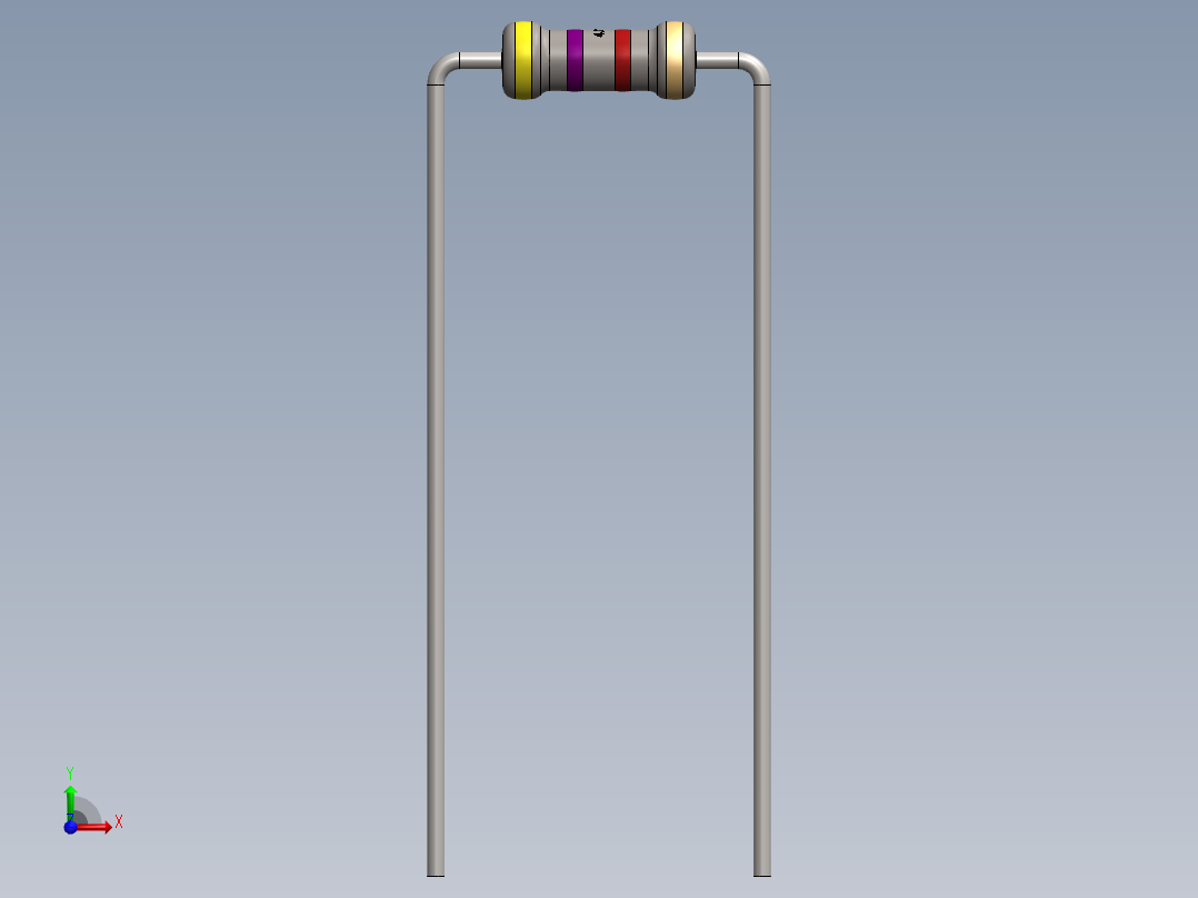 电容器 二极管 电阻器-Resistor 4.7K Ohm前视图
