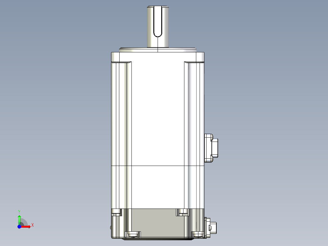 电机MS6S-60TH30BZ3-20P4.IGS前视图