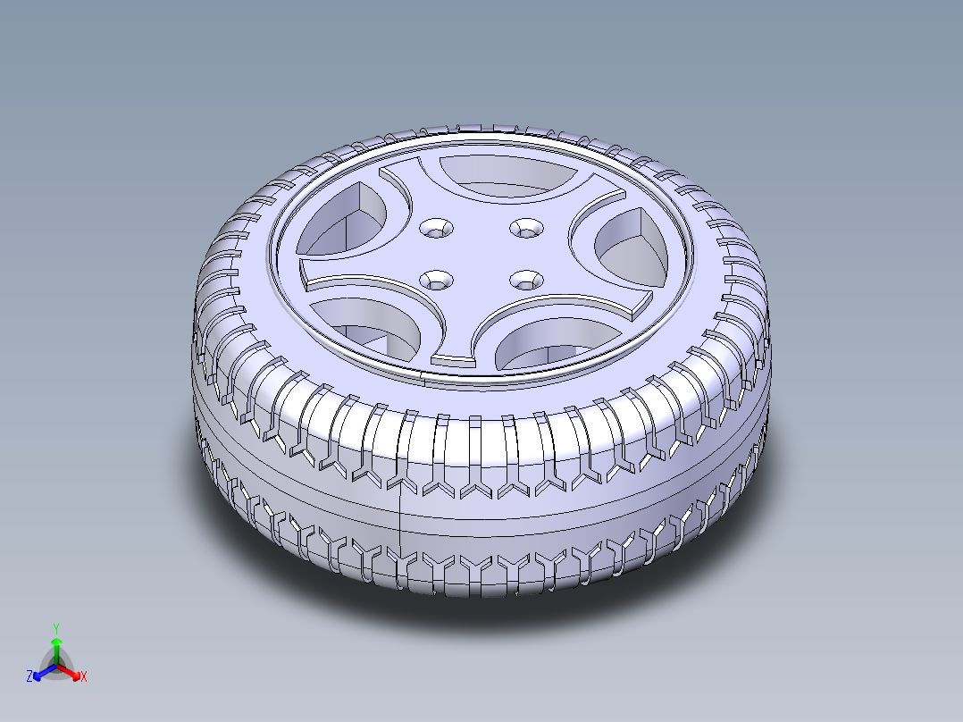 catia轮胎建模55810===8正等轴测图