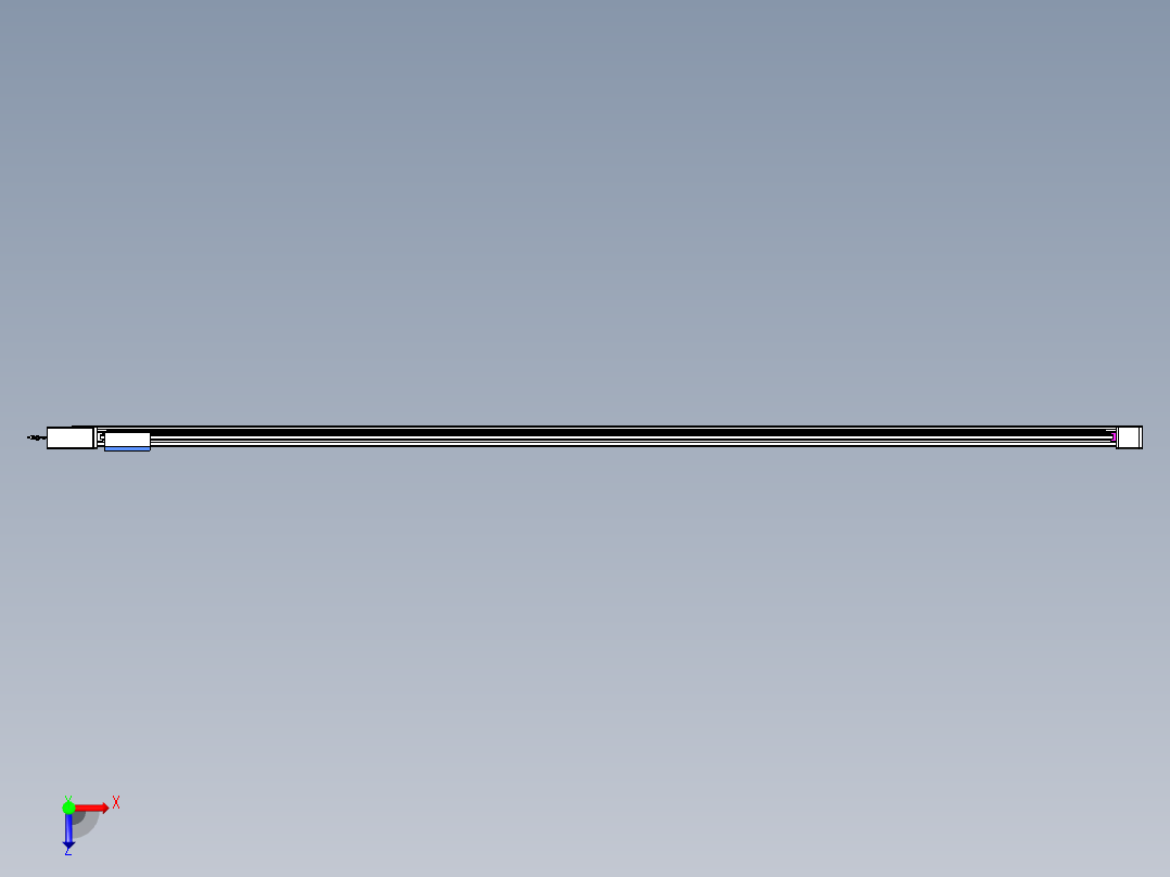 威洛博LB.GB同步带传动--欧规系列GB8-L96-S3800-BR-P40俯视图