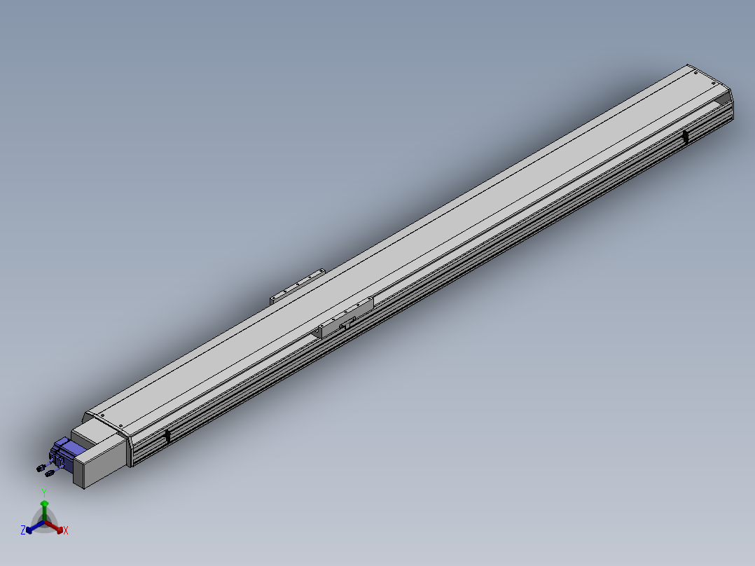 精密模组MT220-L150-2300-R-M75-C4正等轴测图
