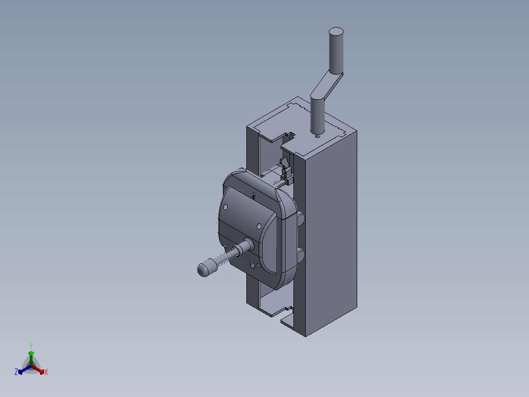 曲柄摇杆玩具打印正等轴测图