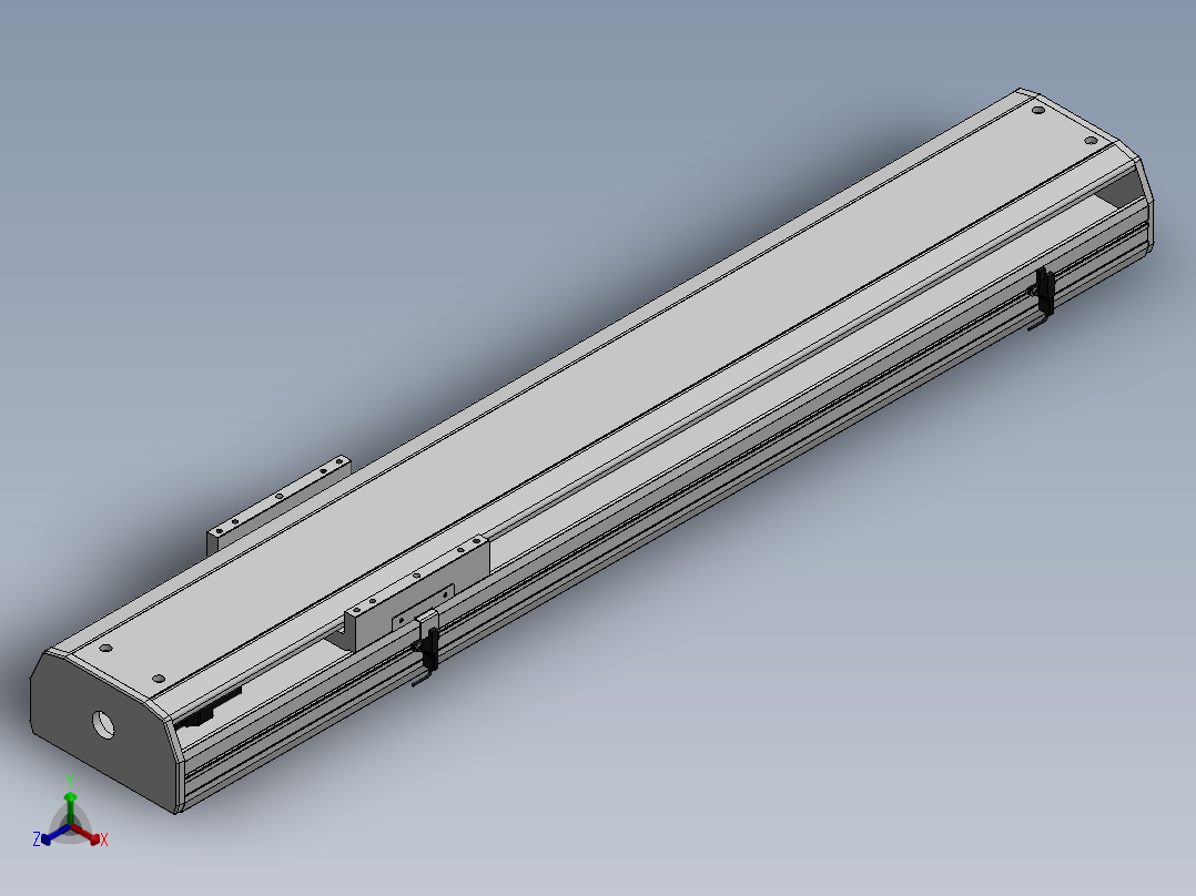 精密模组MY170-T10-700L-M-P75B-C4-C正等轴测图