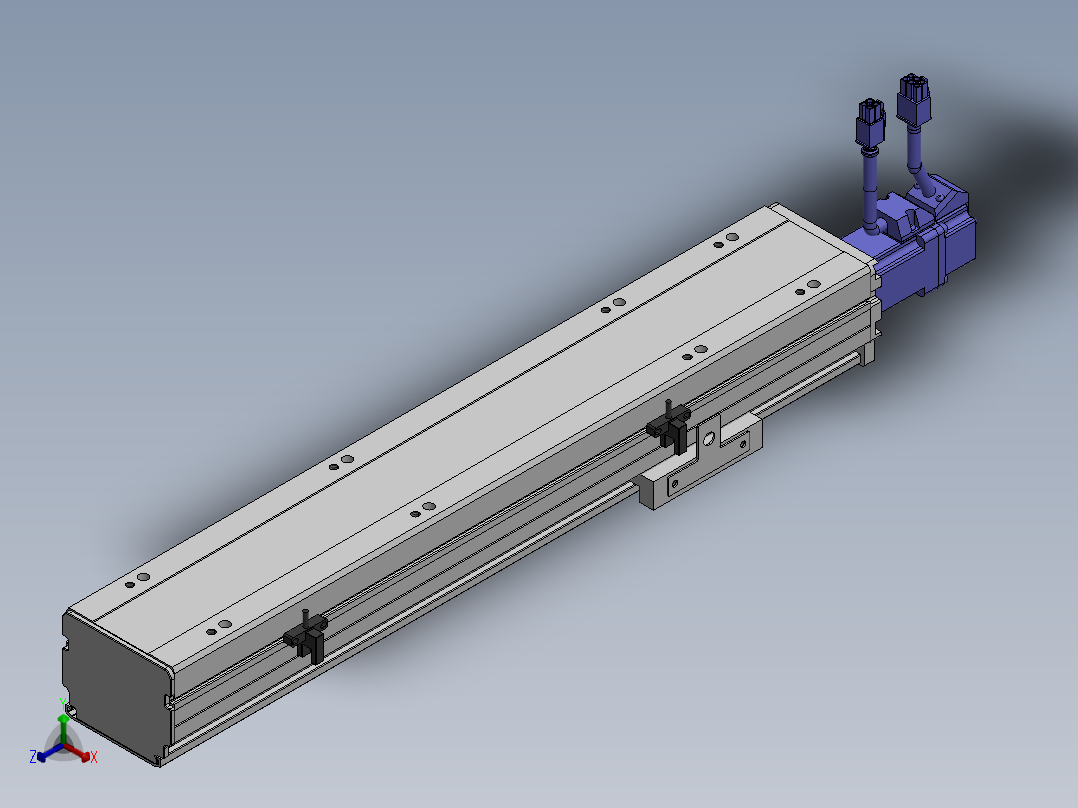 精密模组MY80S-T10-300L-P10B-BC-C4正等轴测图