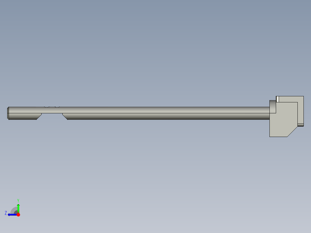 基恩士PZ-S20_kc图纸模型右视图