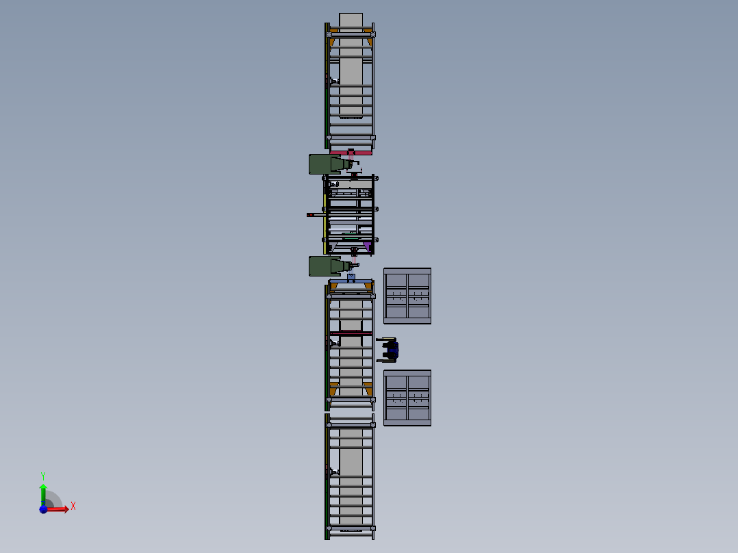 2023.02月-电梯门板封头板自动焊接工作站sw19前视图