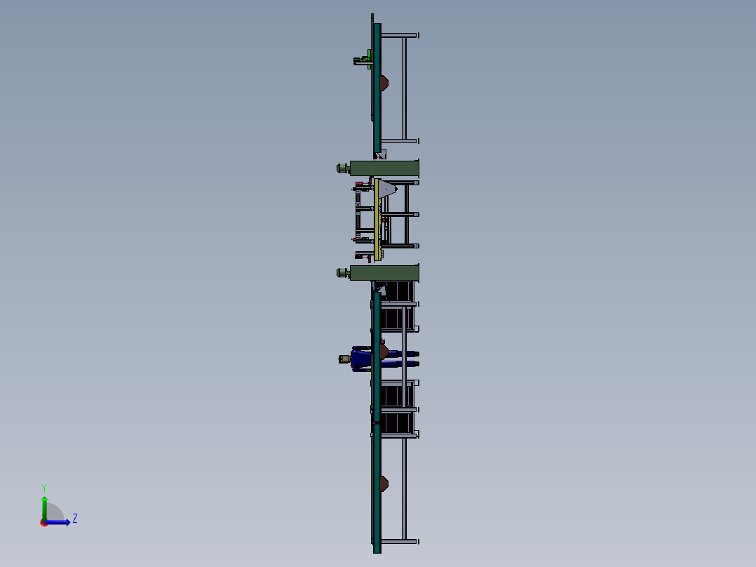 2023.02月-电梯门板封头板自动焊接工作站sw19左视图